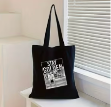 Stay Golden Black Tote Bag
