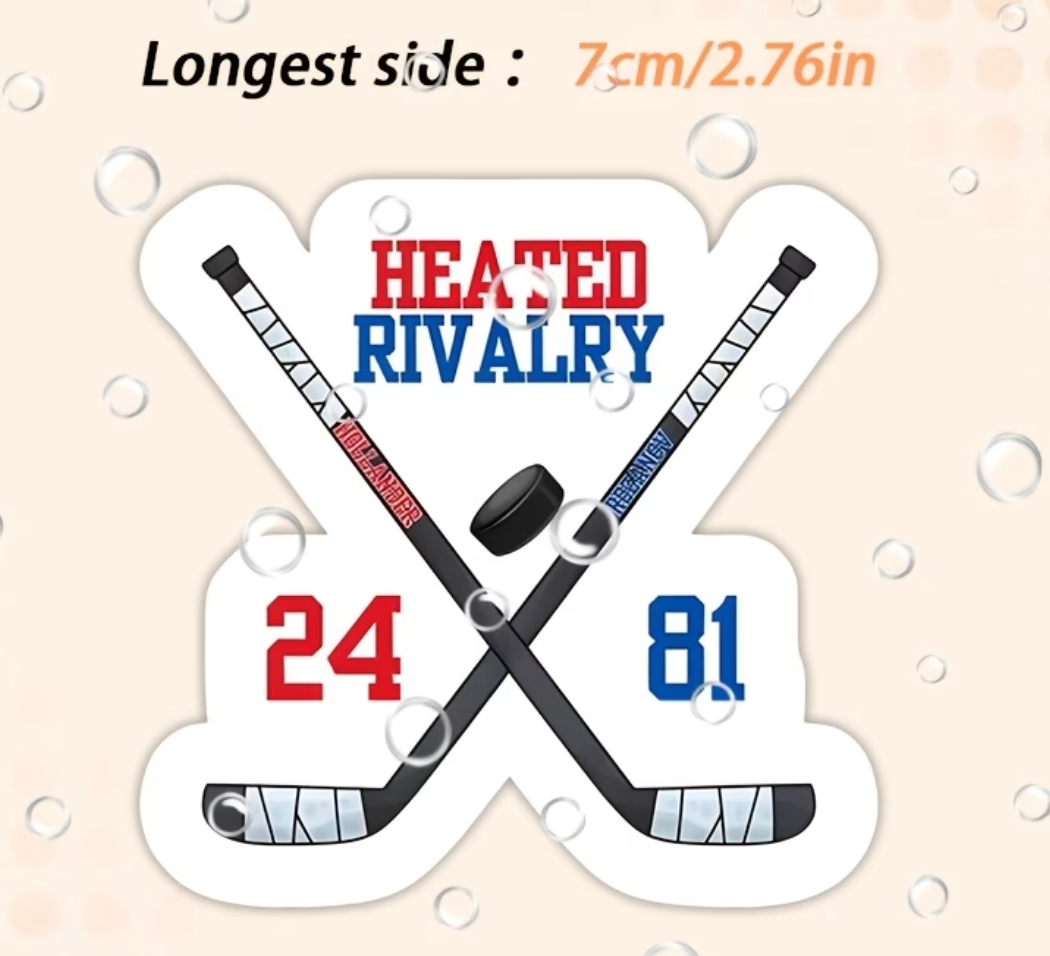 Heated Rivalry Hockey Sticks Sticker