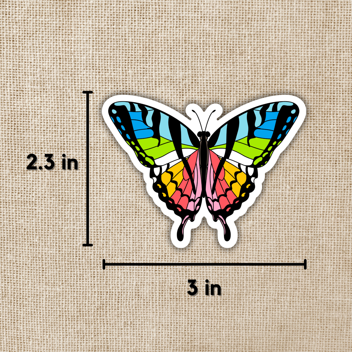 Queer Pride Butterfly Sticker