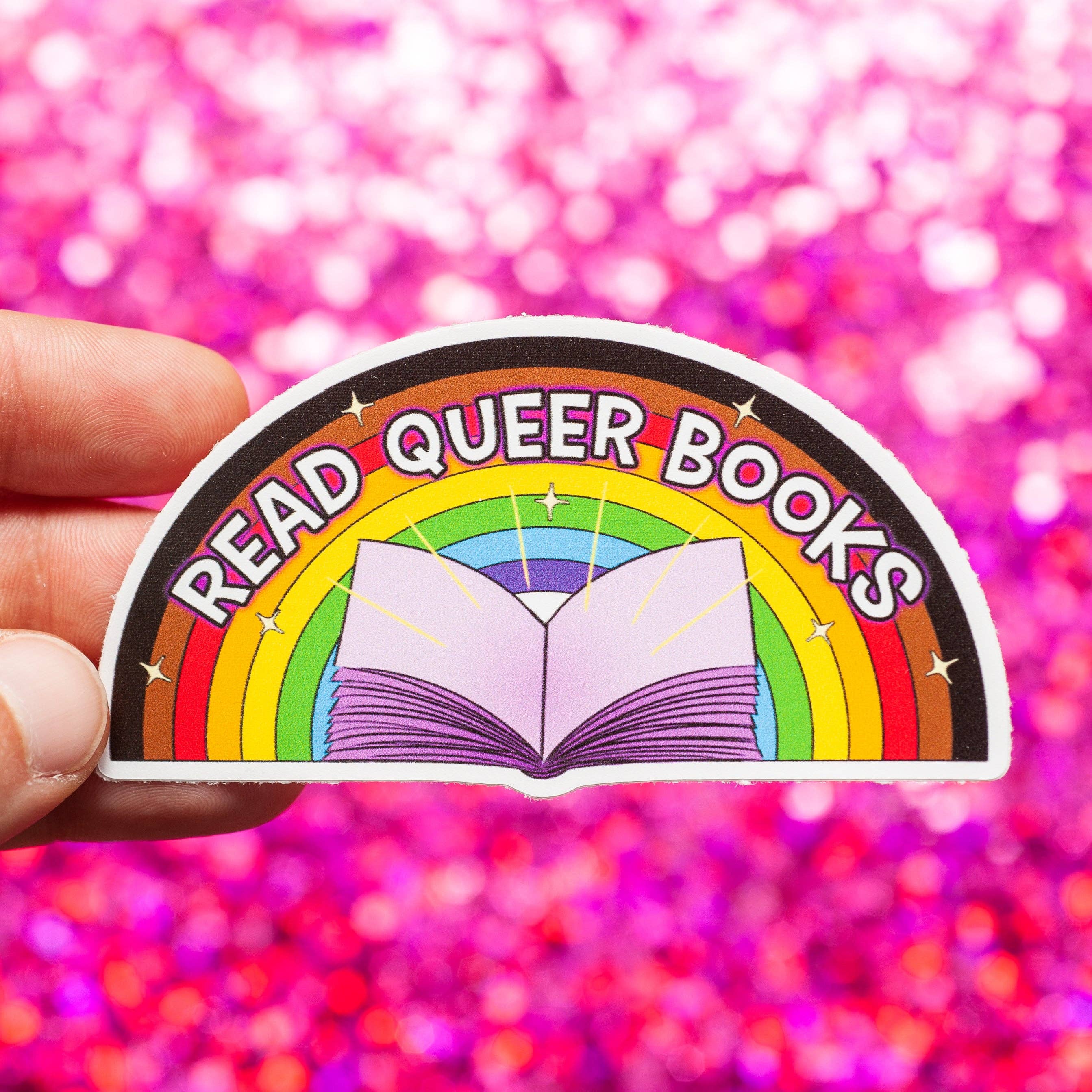 Read Queer Books LGBTQ+ sticker – Queer Haven Books