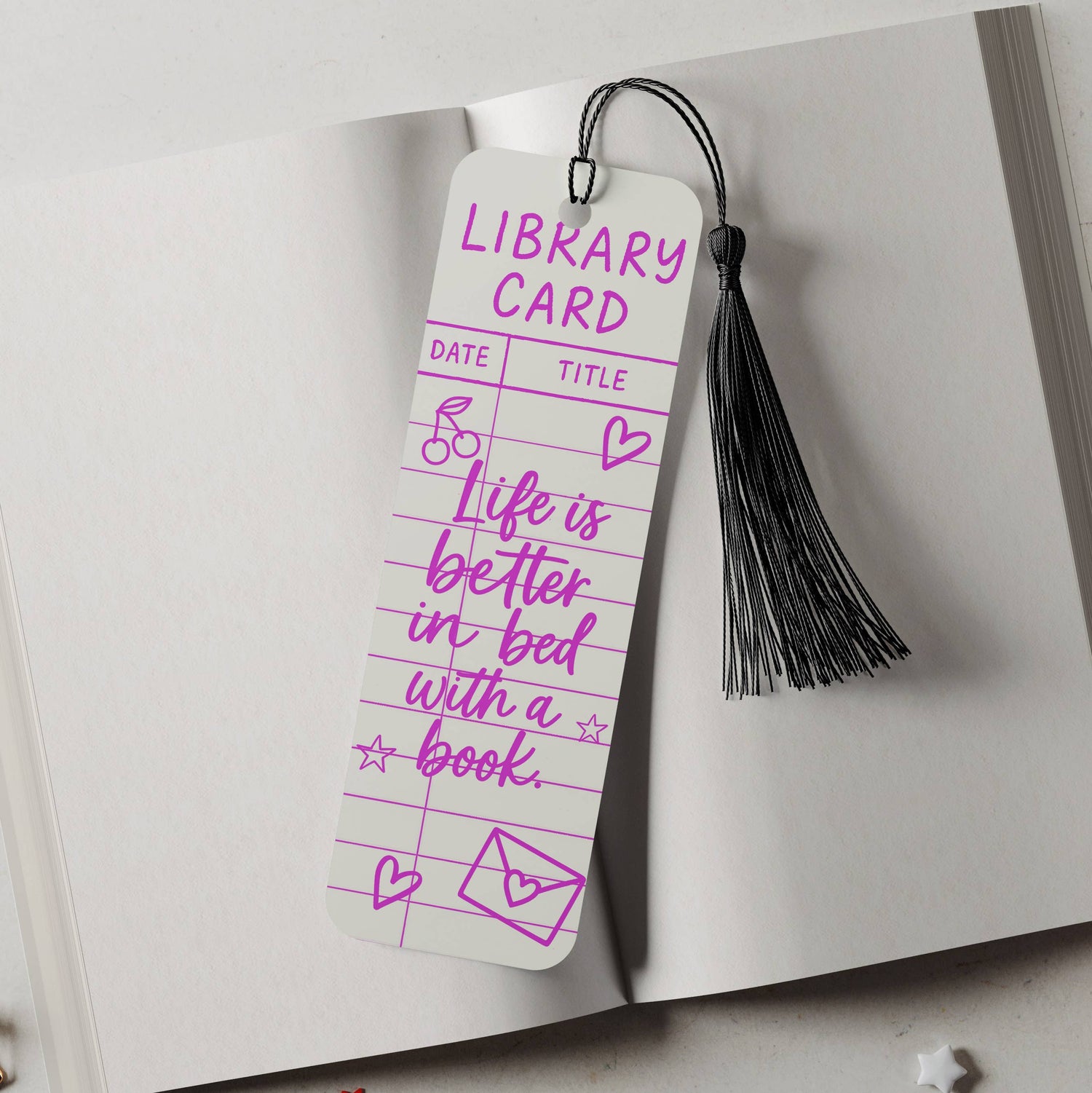 Better In Bed With A Book Aluminum Metal Bookmark