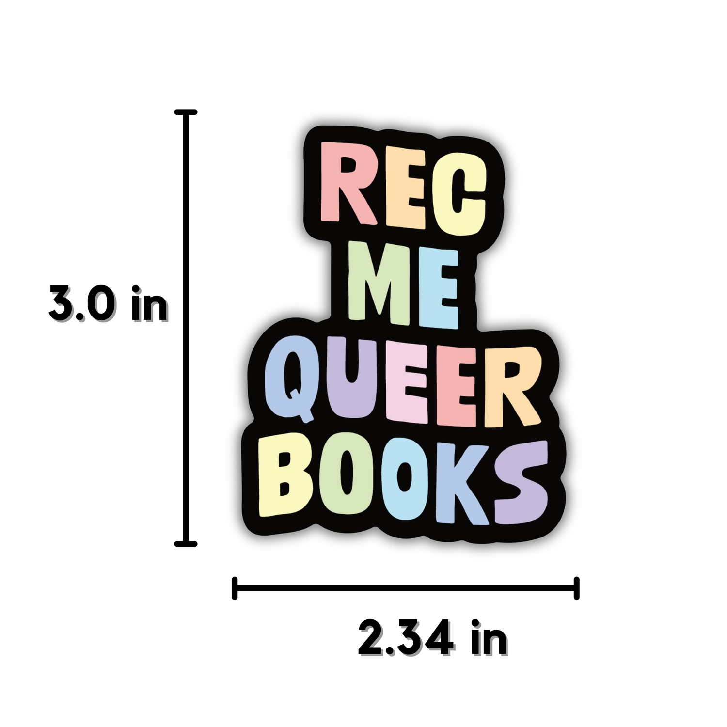 Rec Me Queer Books Sticker