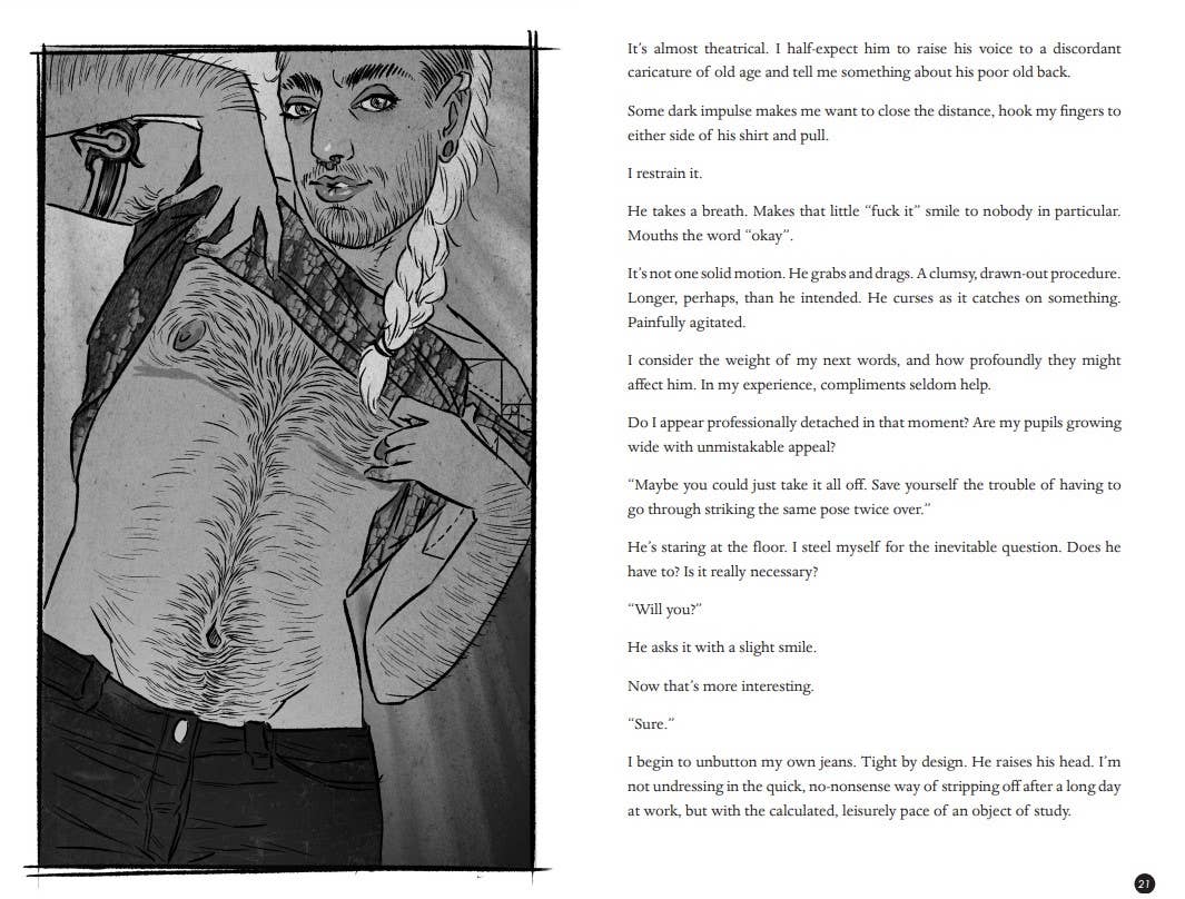 Study in Charcoal: An Erotic Fantasy (Queering Consent Zine)