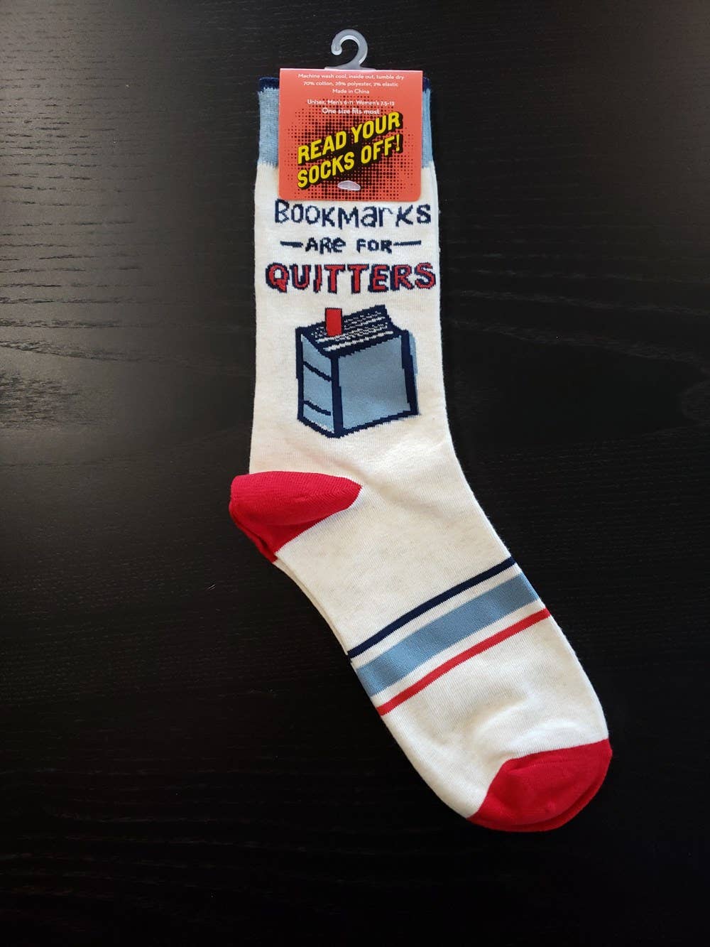 Bookmarks are for Quitters Socks