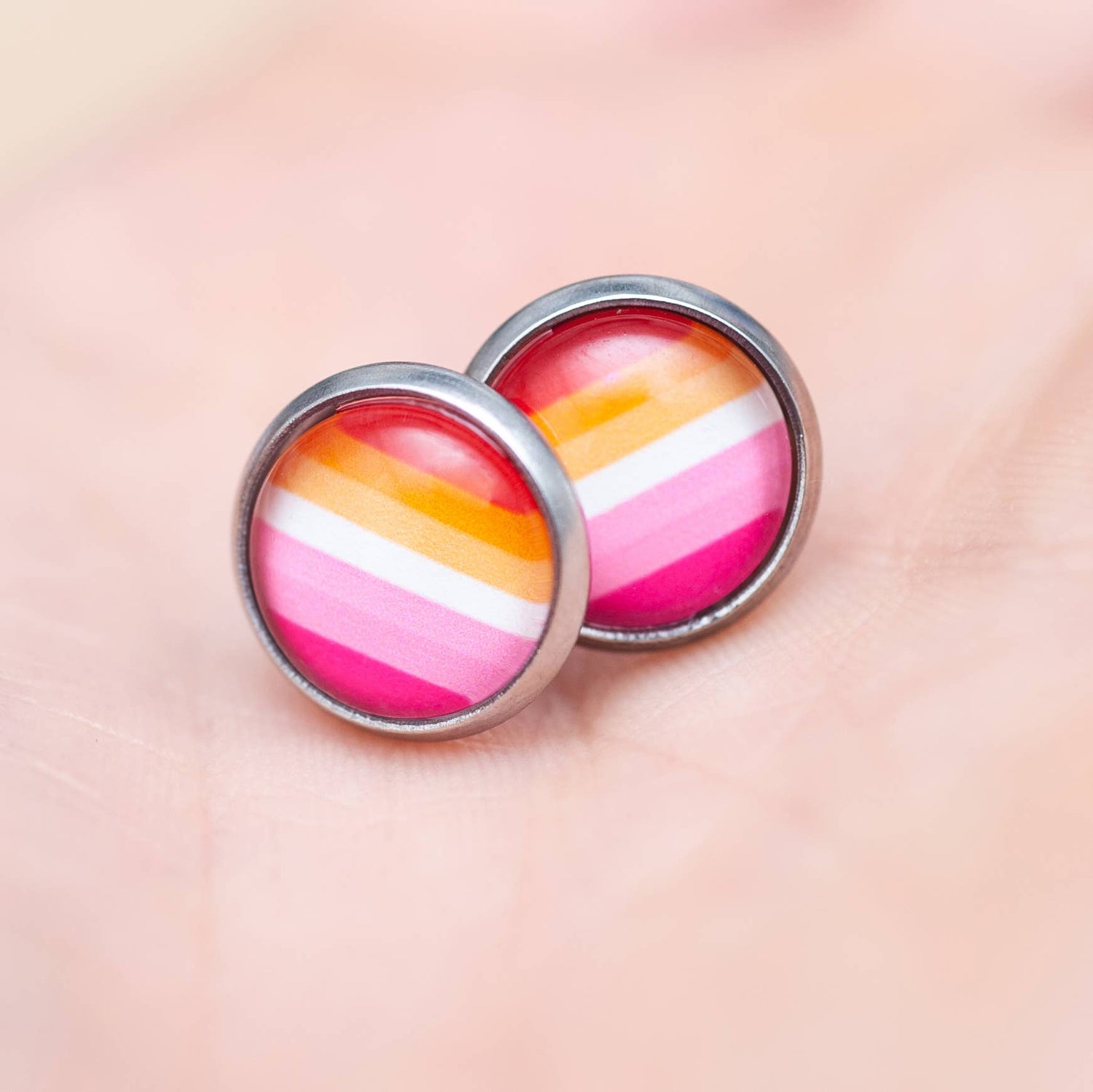 Lesbian Flag Earrings