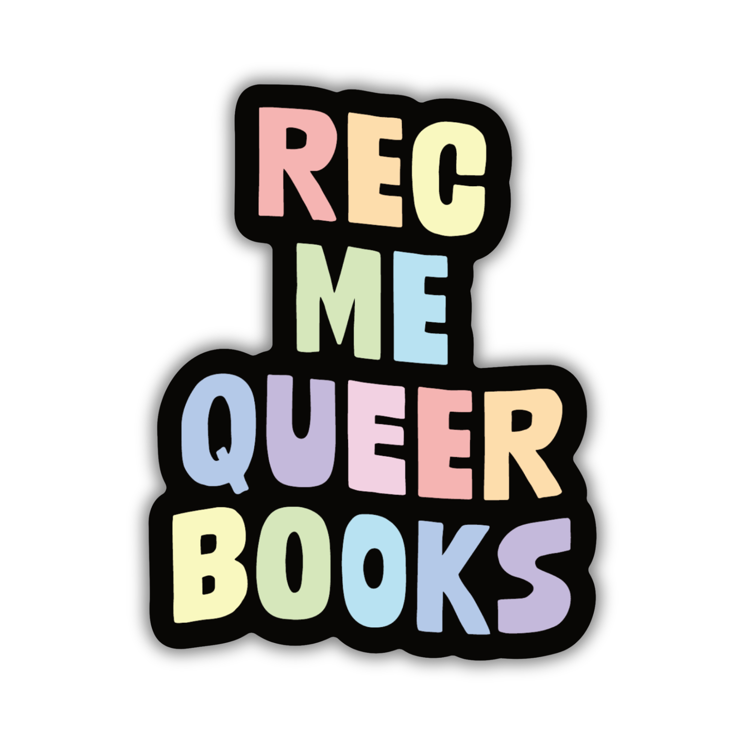 Rec Me Queer Books Sticker