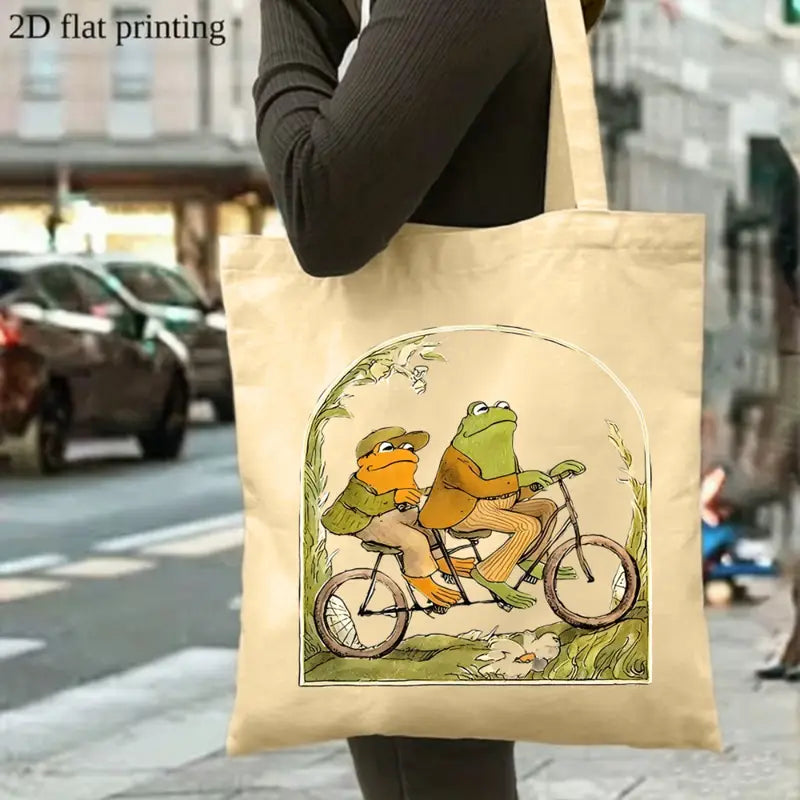 Frog and Toad Biking Totes
