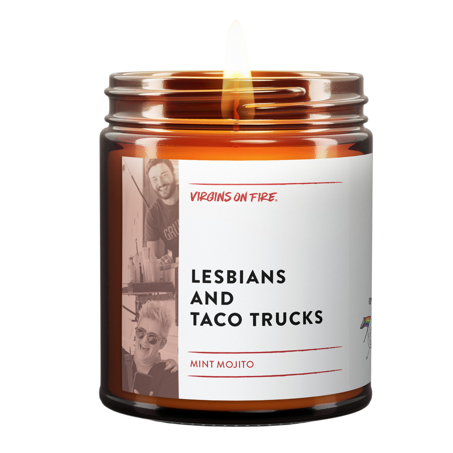 LESBIANS & TACO TRUCKS (Mint Mojito Scented Candle) 🌮 LGBTQ