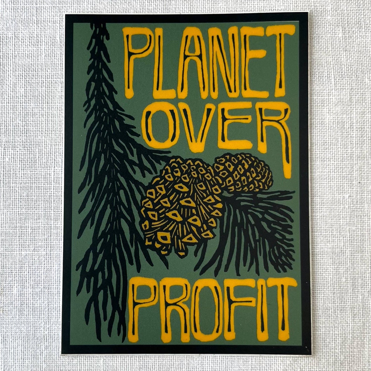Planet Over Profit Sticker