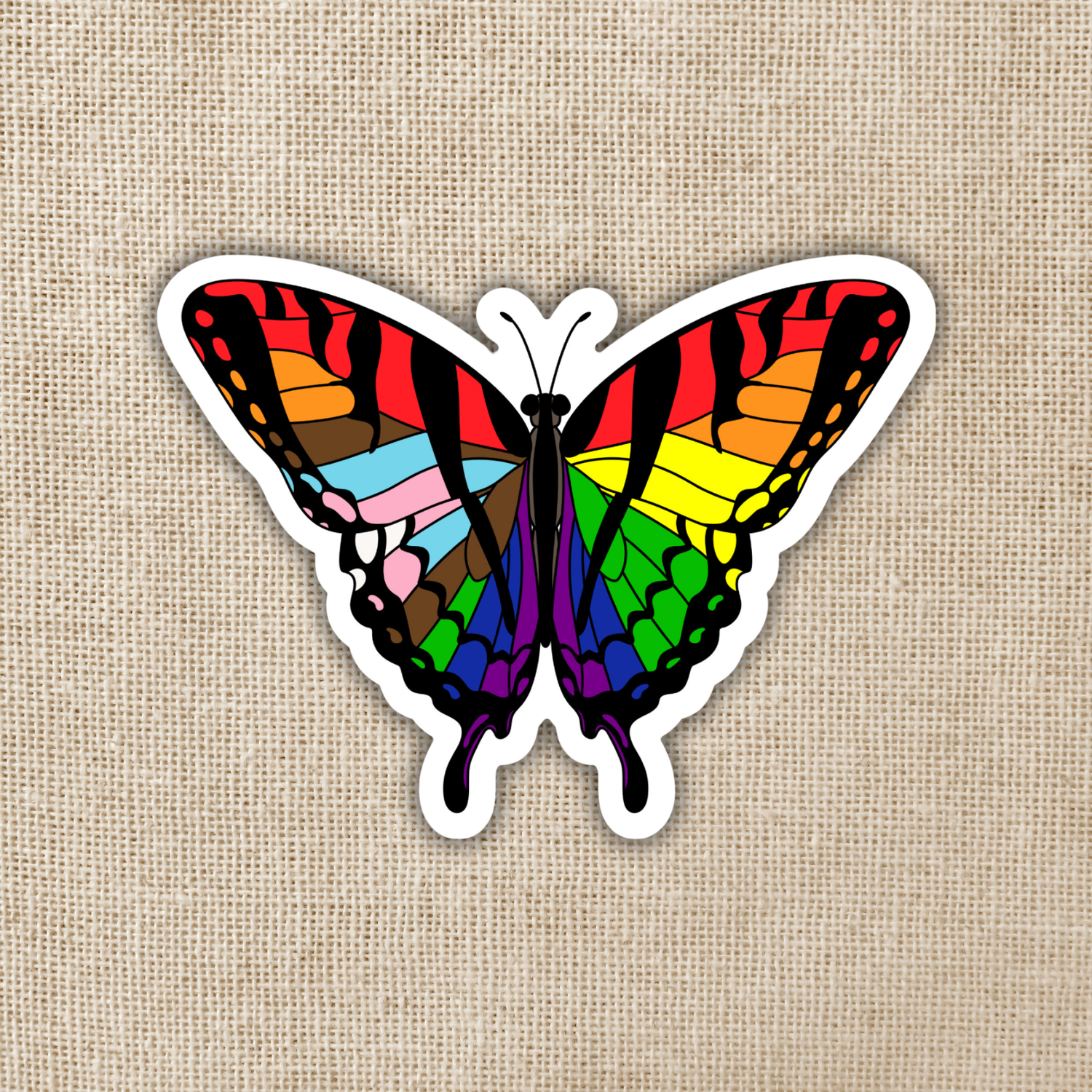 Gay Pride Butterfly Sticker