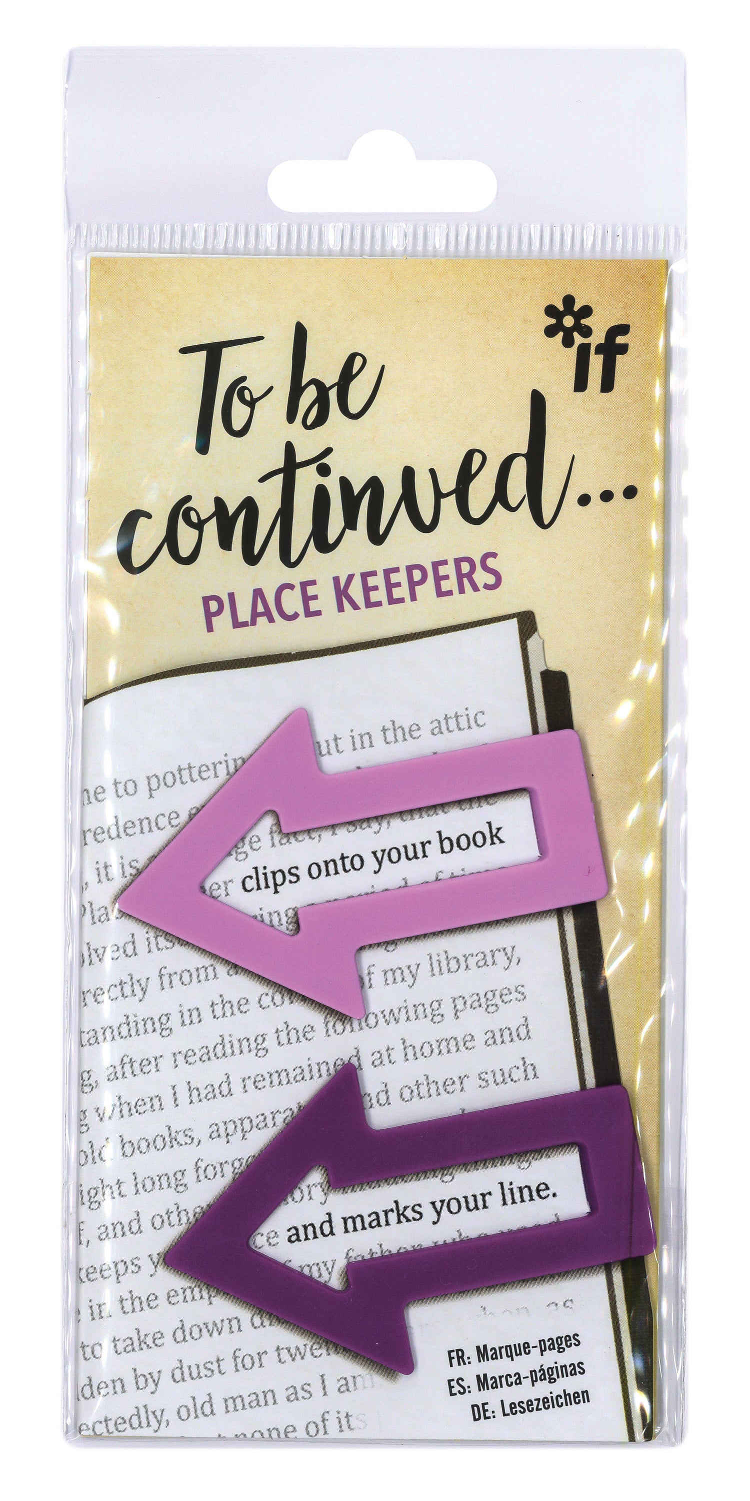 To Be Continued Place Keepers: Purple