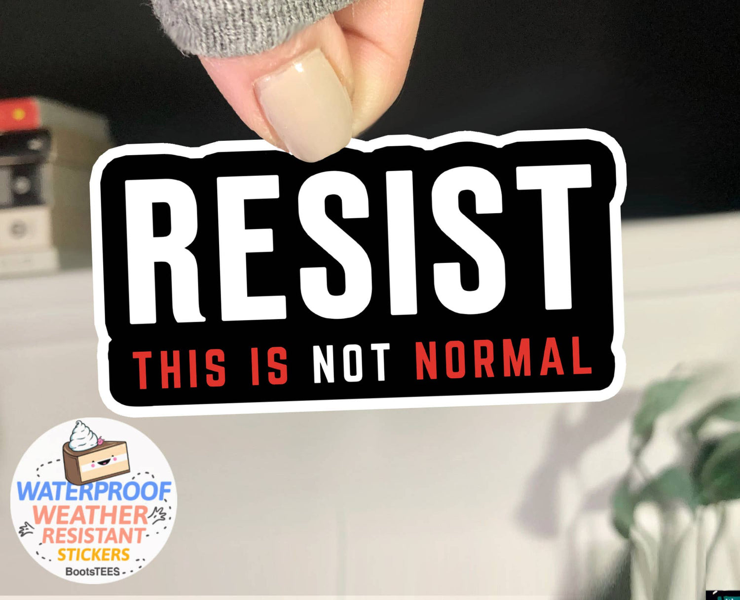Resist (This Is Not Normal) Sticker, 3"
