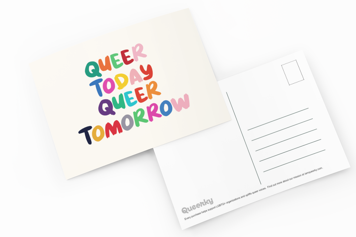 Queer Today Queer Tomorrow  Postcard