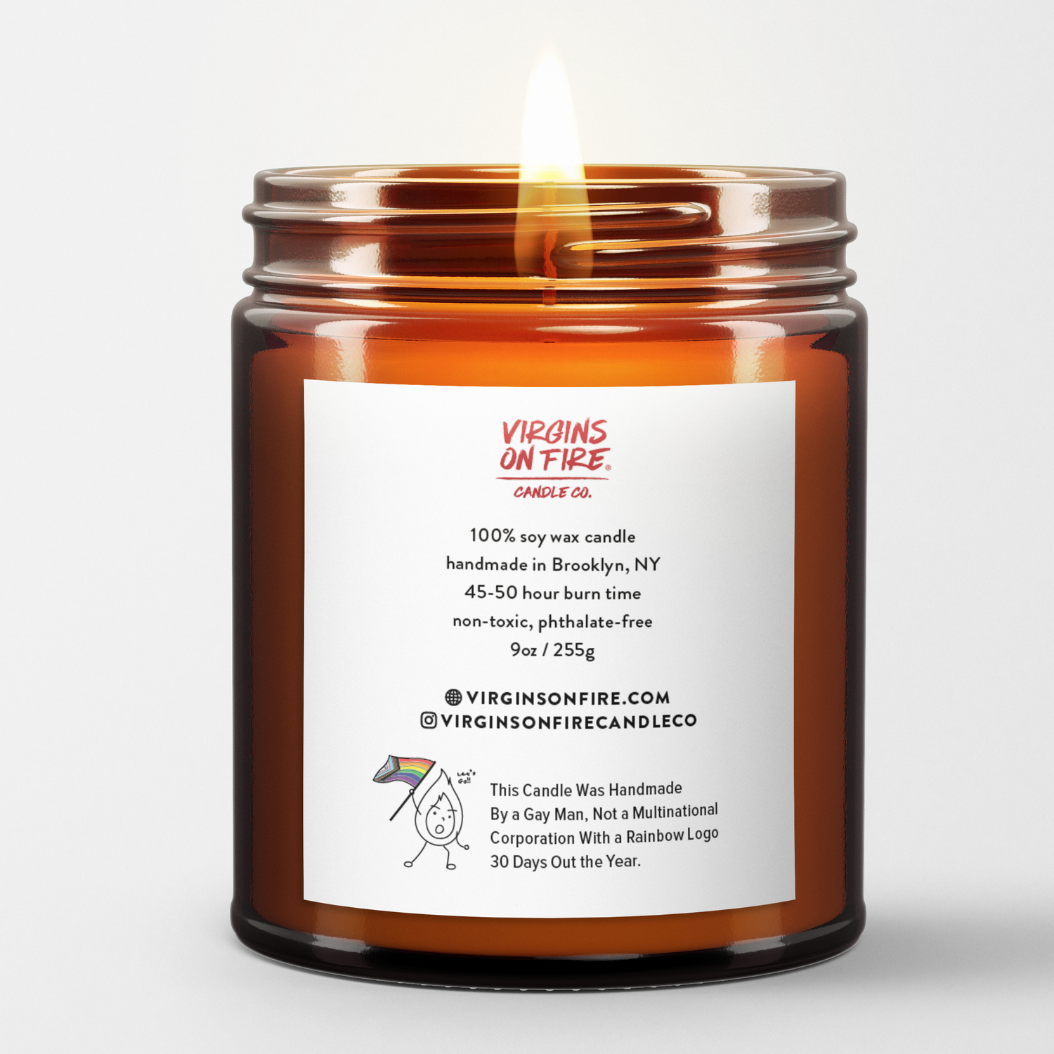 POLITICIANS WILL NOT SAVE US (Leather & Amber) Candle