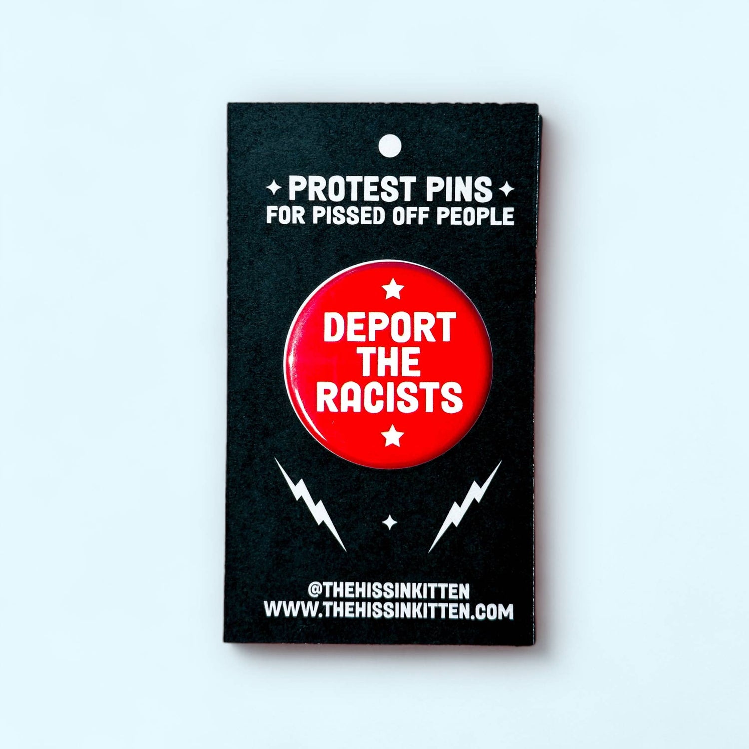 DEPORT THE RACISTS Pin