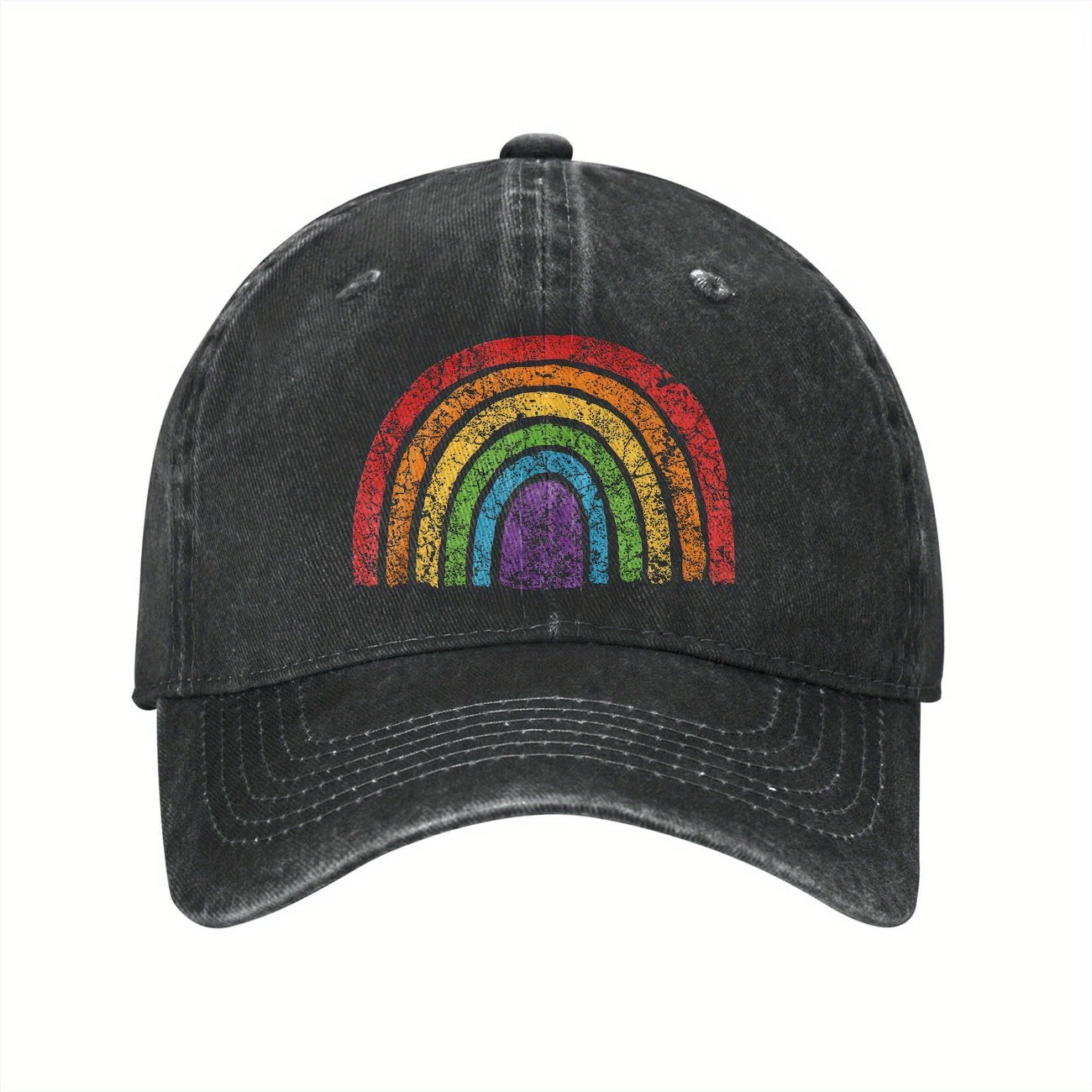 Distressed Rainbow Hat