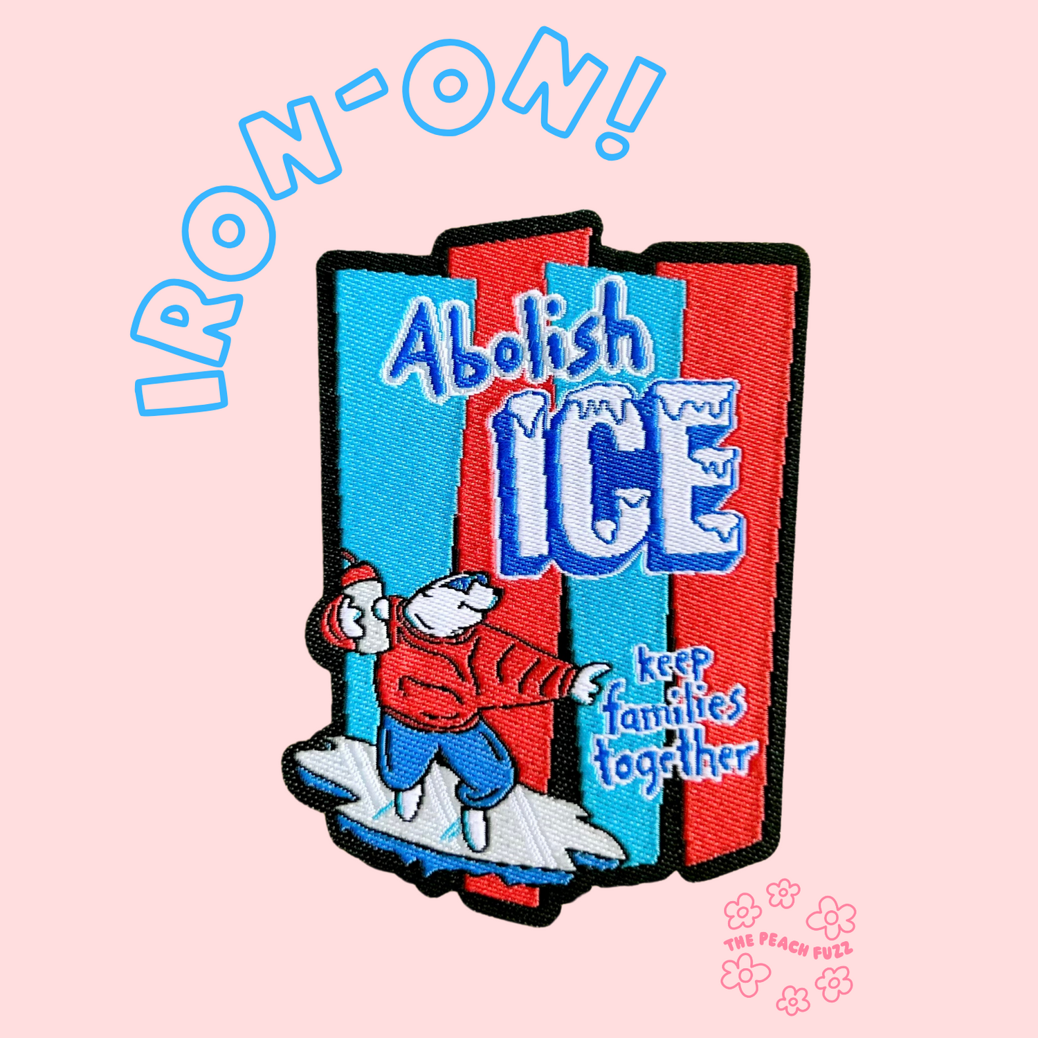 Abolish ICE Iron-On Patch