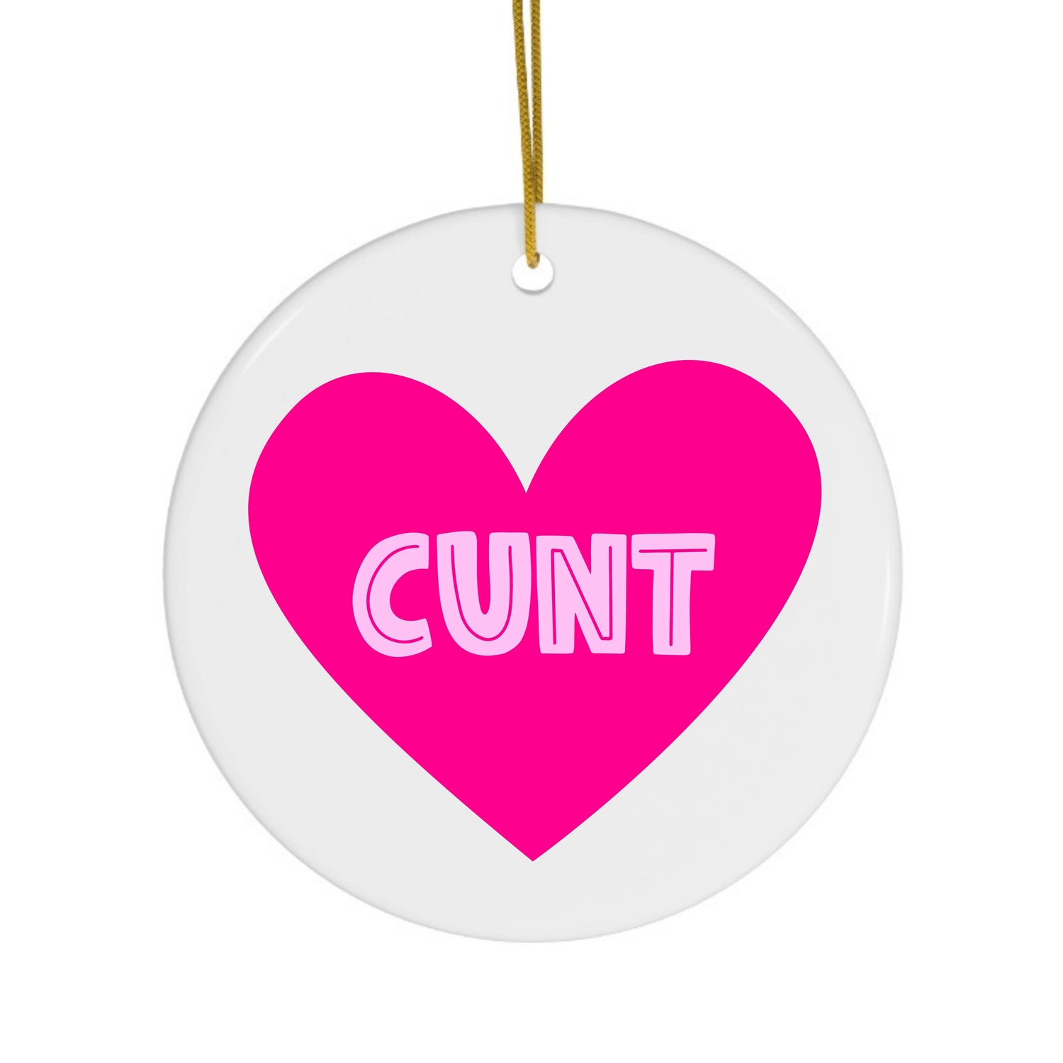 Cunt Christmas Ornament
