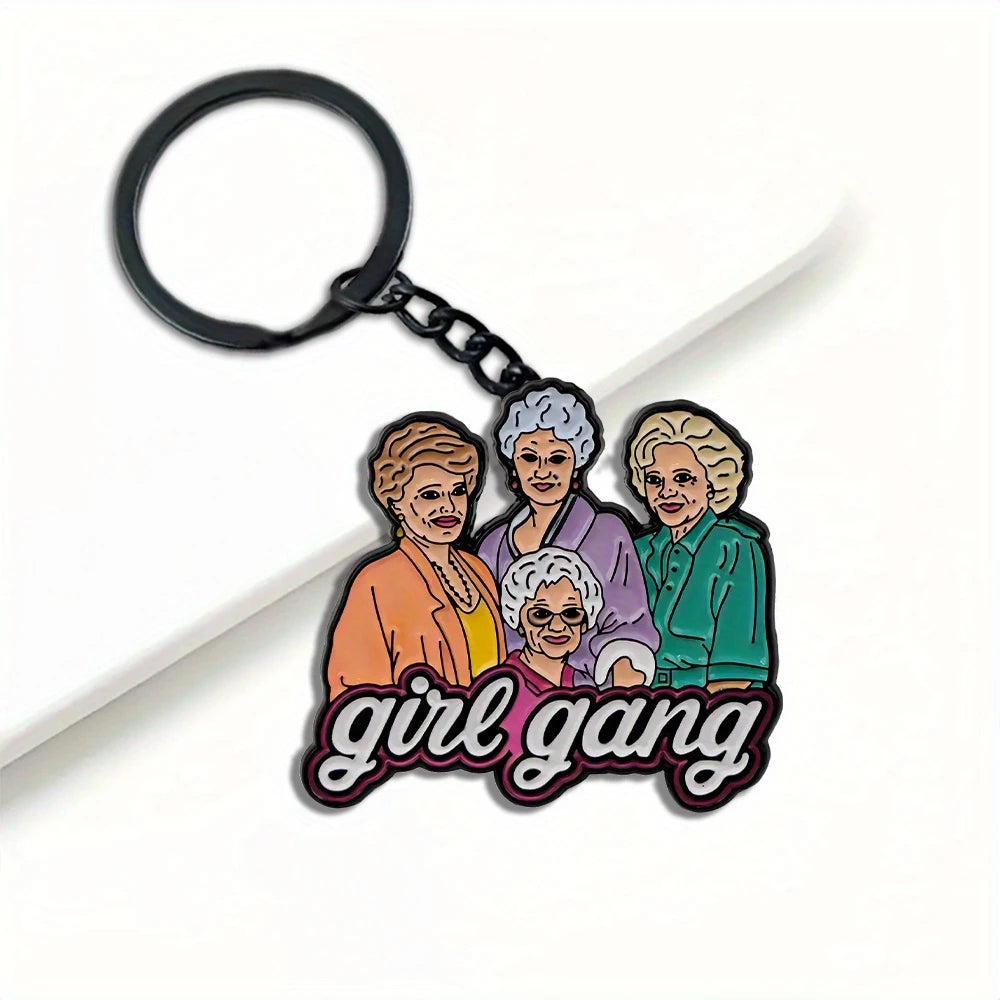 Golden Girls Girl Gang Keychain