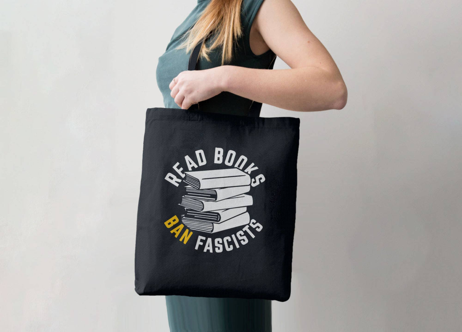 Read Books Ban Fascists Tote Bag