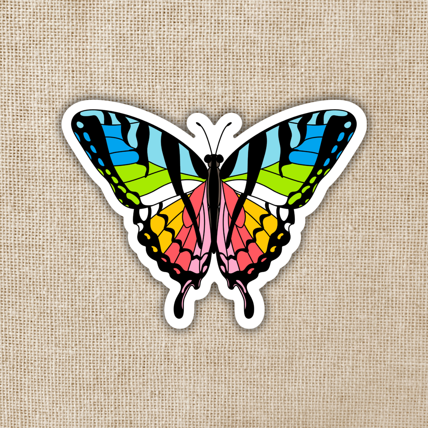 Queer Pride Butterfly Sticker