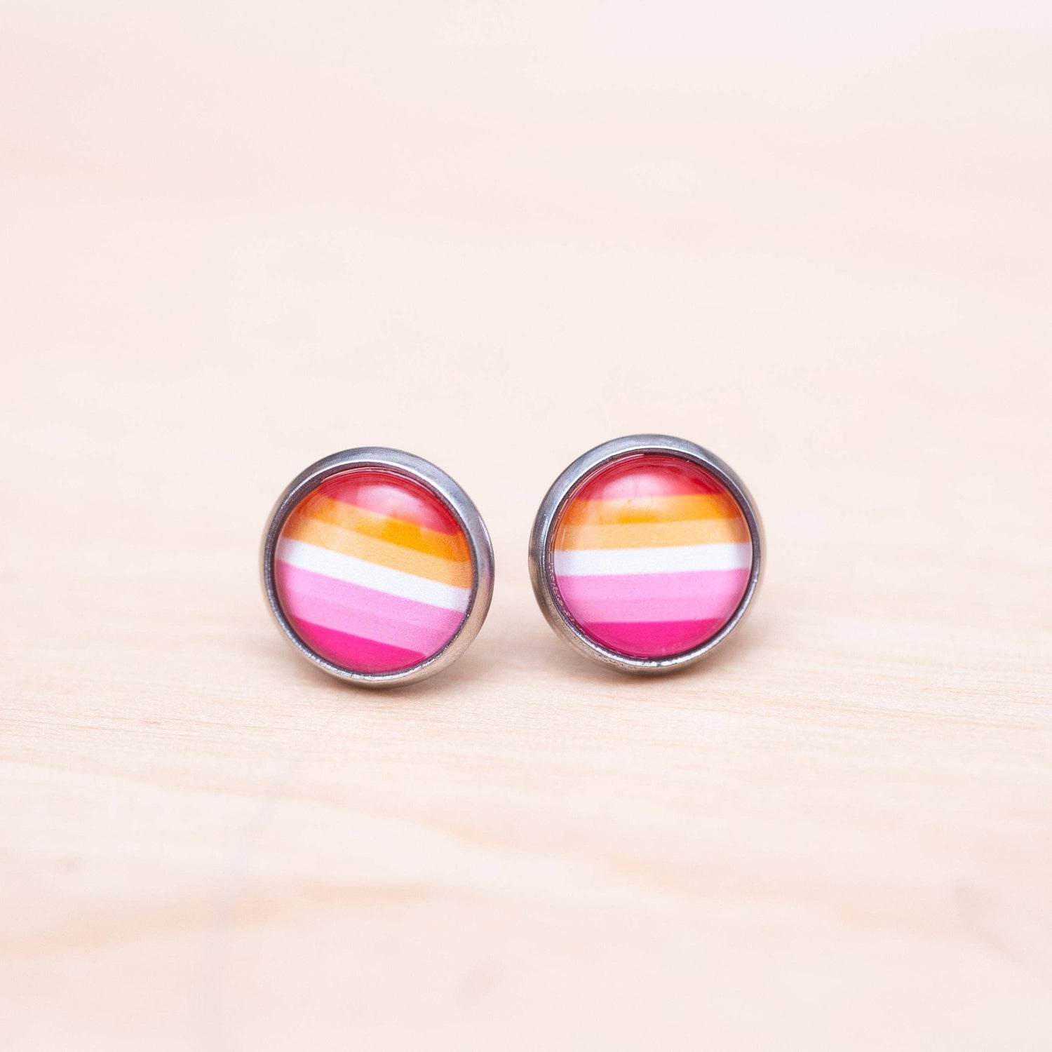 Lesbian Flag Earrings