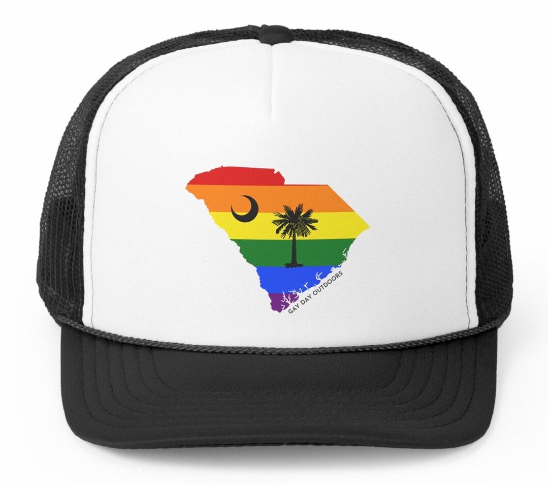 South Carolina Gay Pride Mesh Trucker Hat