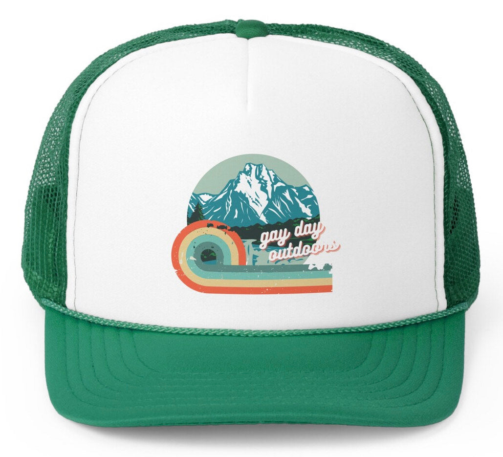 Gay Day Outdoors Logo Mesh Trucker Hat