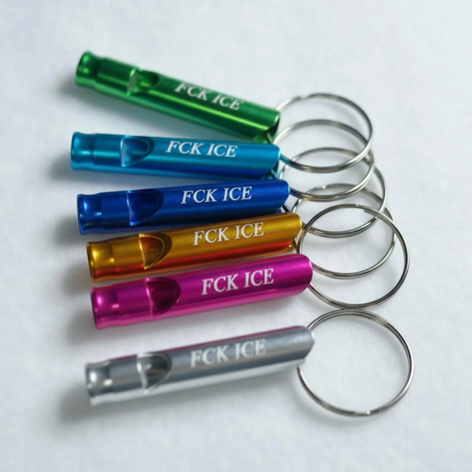 Fuck Ice Whistle Keychain