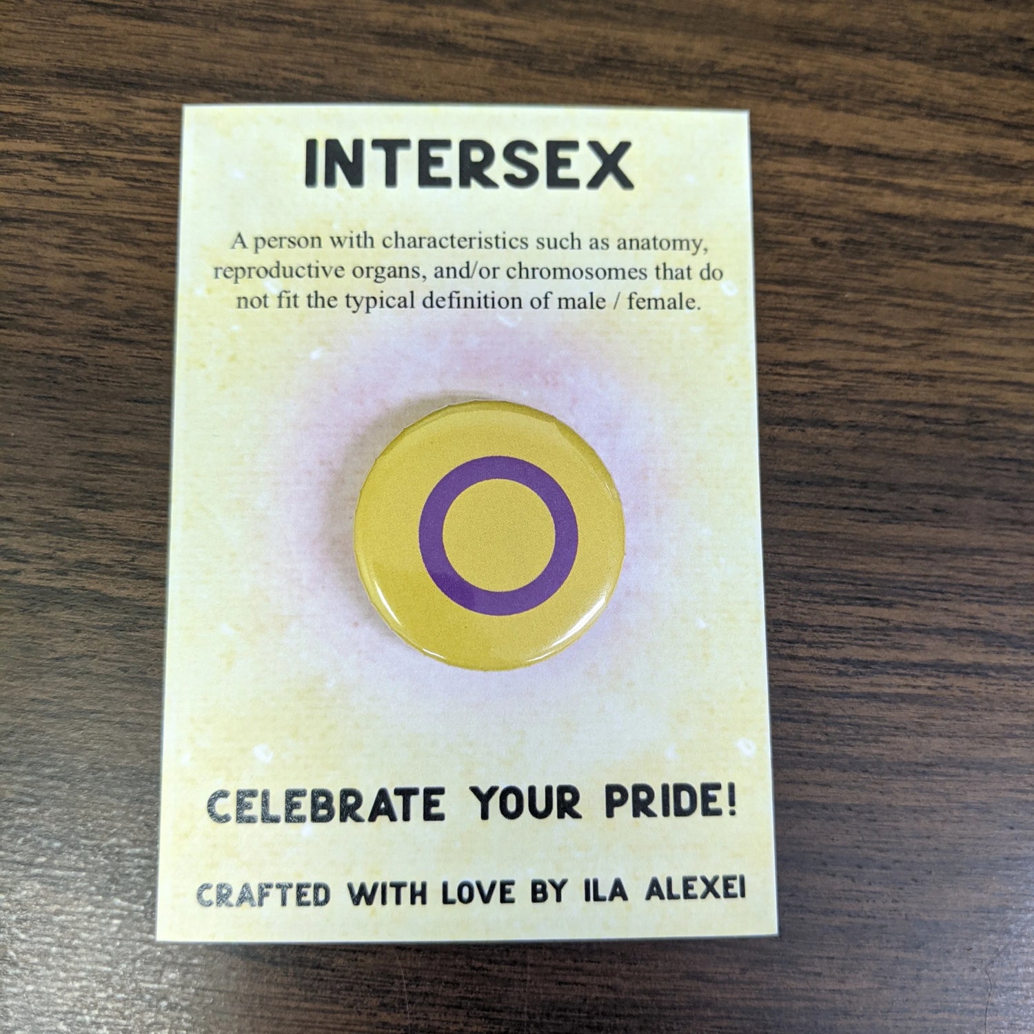 Intersex Flag Button