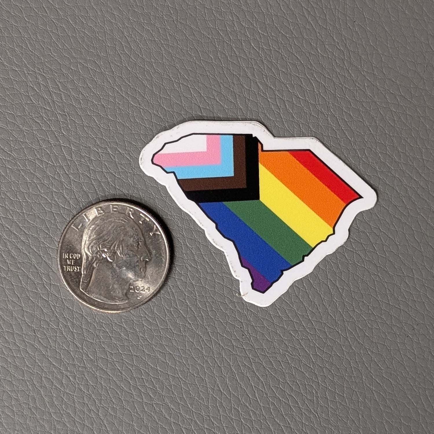 South Carolina Pride Mini Vinyl Sticker