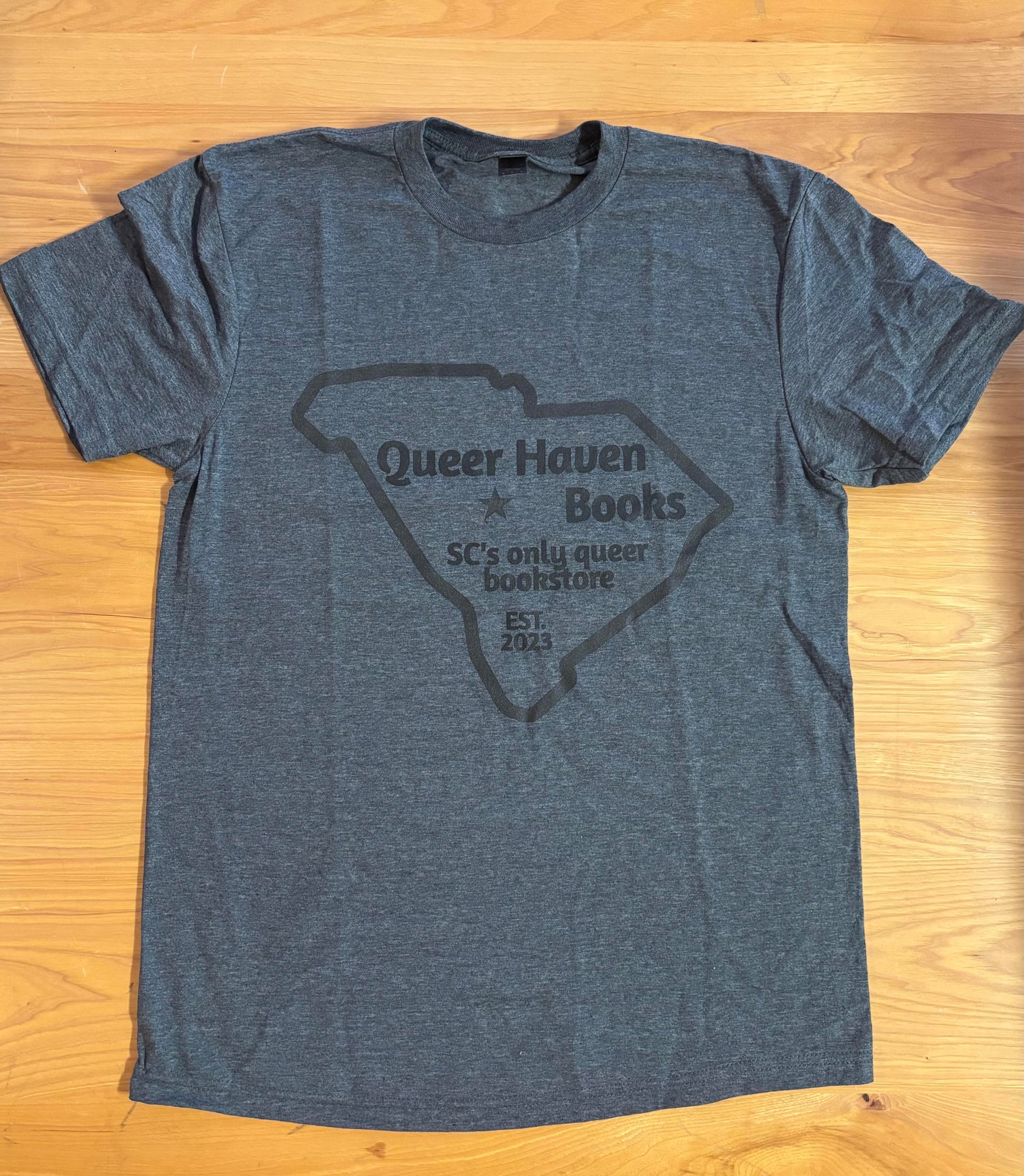 Queer Haven Books TOO DARK GREY T-Shirt