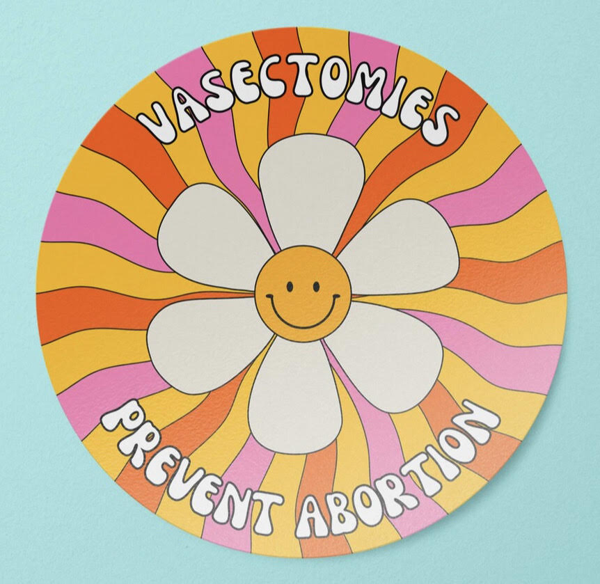 Vasectomies Prevent Abortion Button