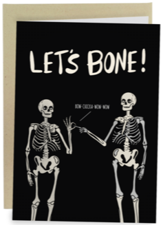 Let's Bone Greeting Card