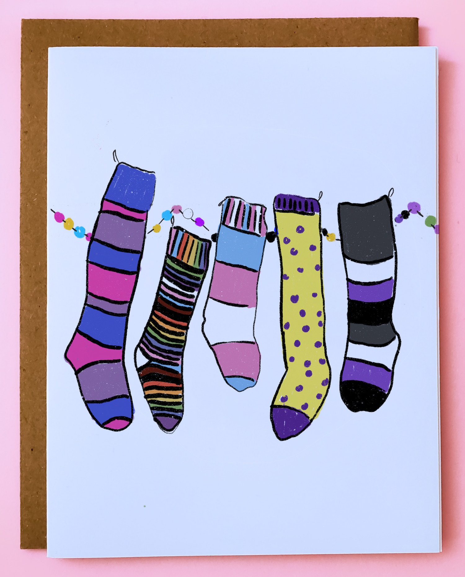 LGBTQ Stockings Card