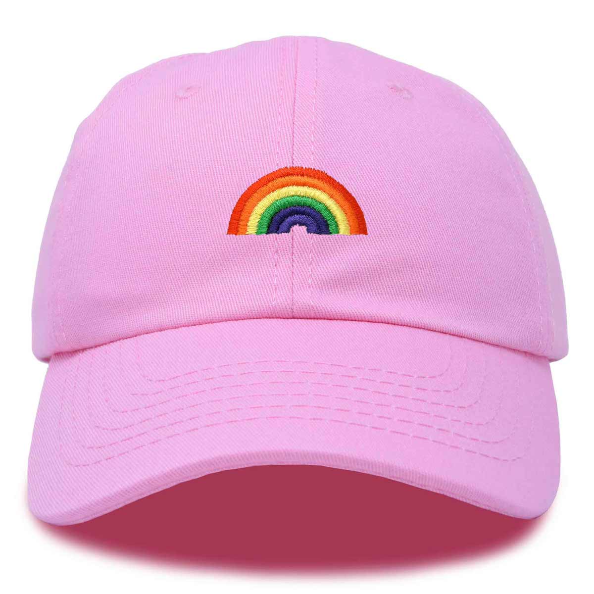 Rainbow Baseball Cap - Pink