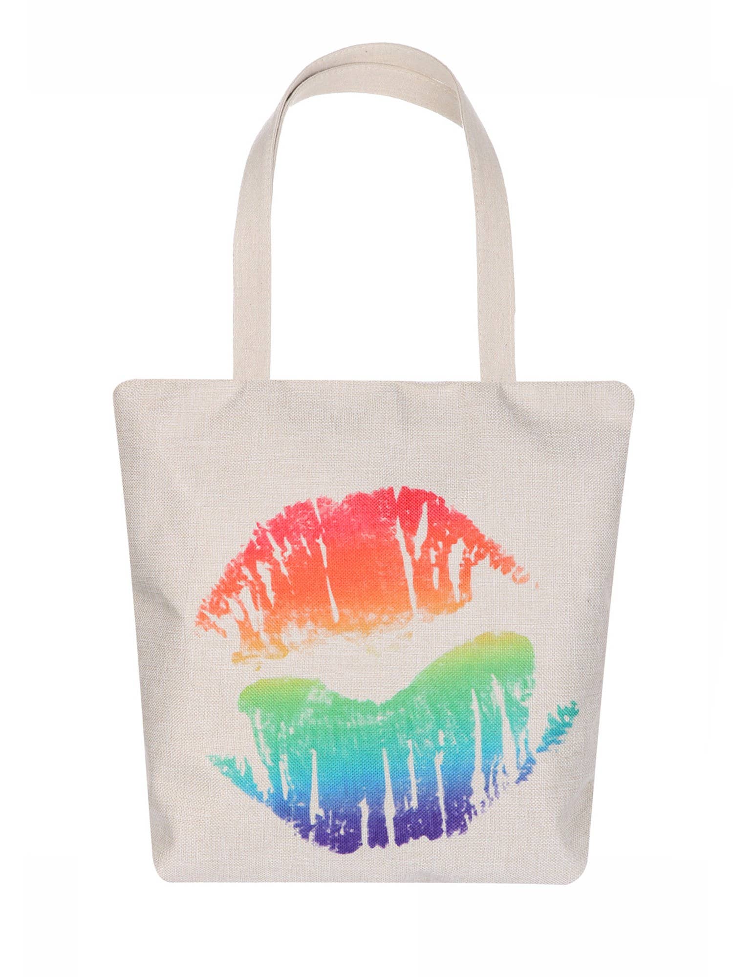 Rainbow Lip Mark Tote Bag