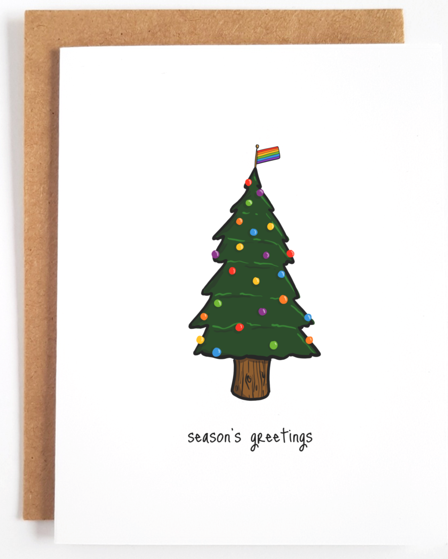 Rainbow Pride Tree Card