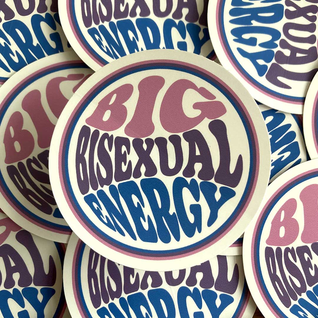 Big Bisexual Energy Vinyl Sticker