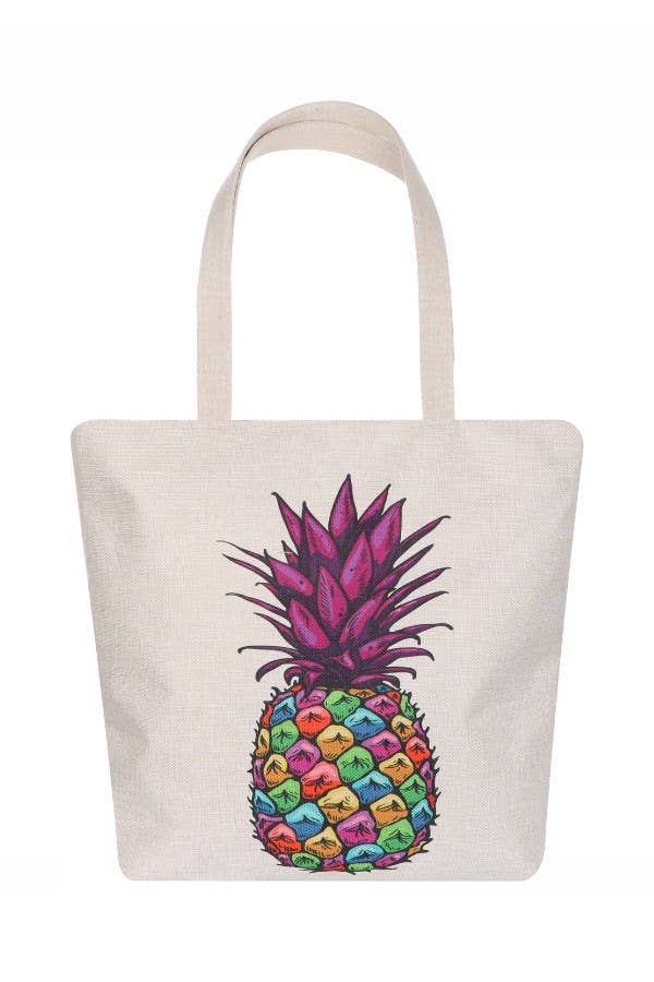Pineapple Canvas Tote Bag